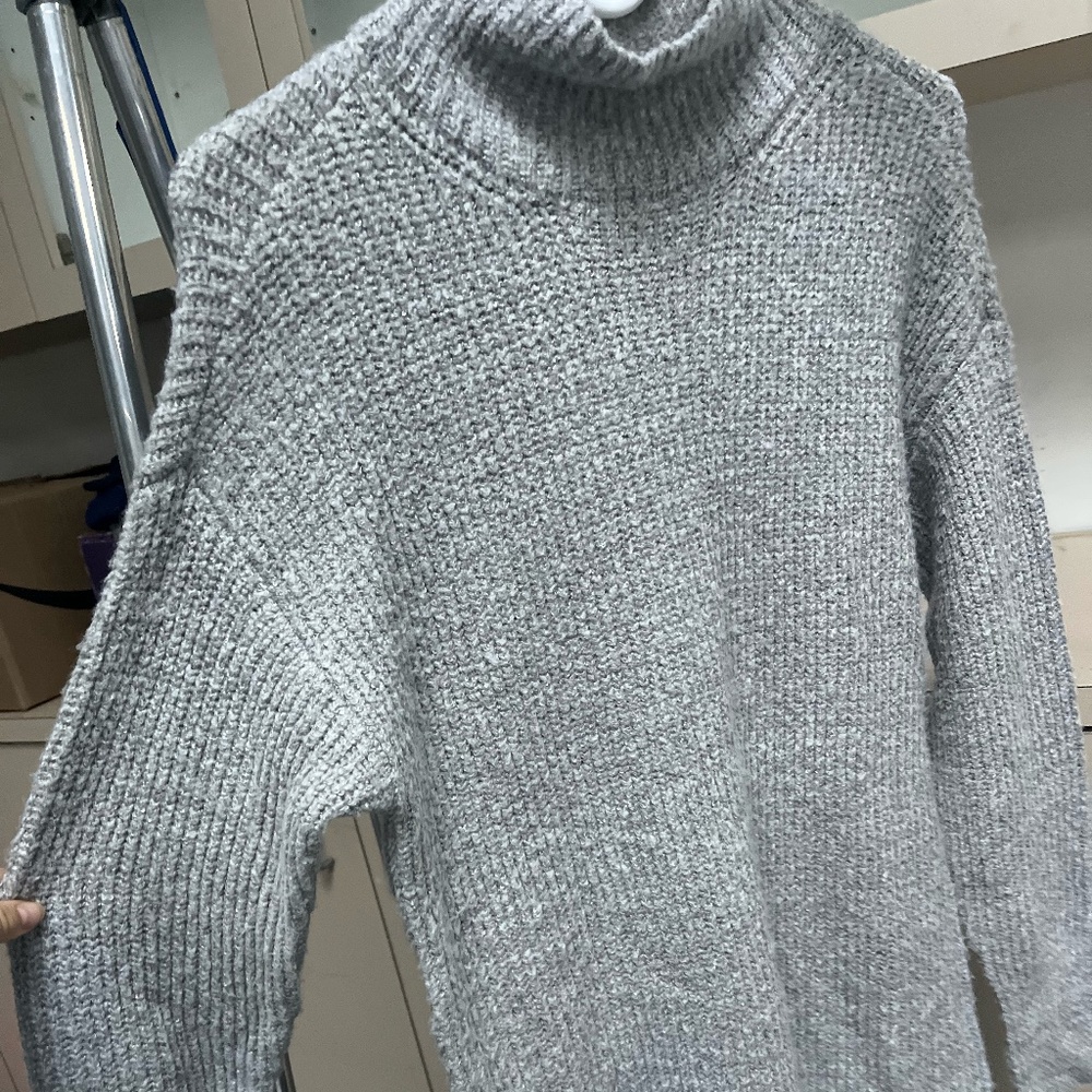 Garage Clothing Turtle Neck Sweater Dress Grey XS